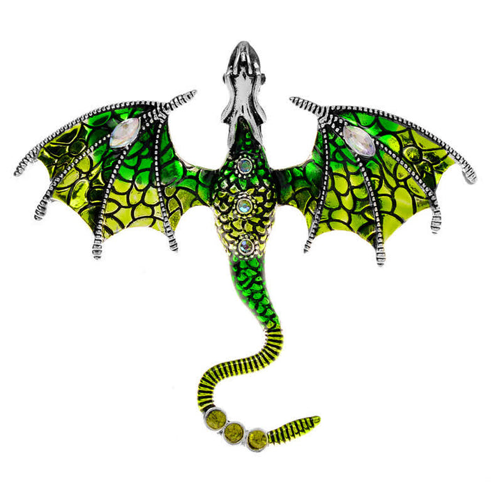 Unisex Legand Flying Dragon Brooch