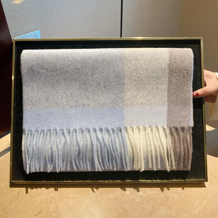 Unisex Lamb Edinburgh Big Warm Plaid Scarf - #12 - image 26