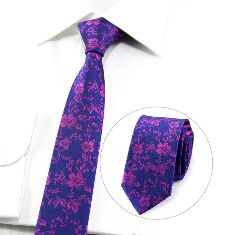 Men's Spring Time Tiny Floral Necktie