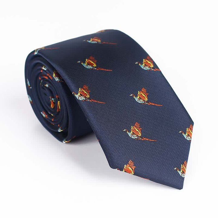 Men's Flying Bird Embroidered Necktie