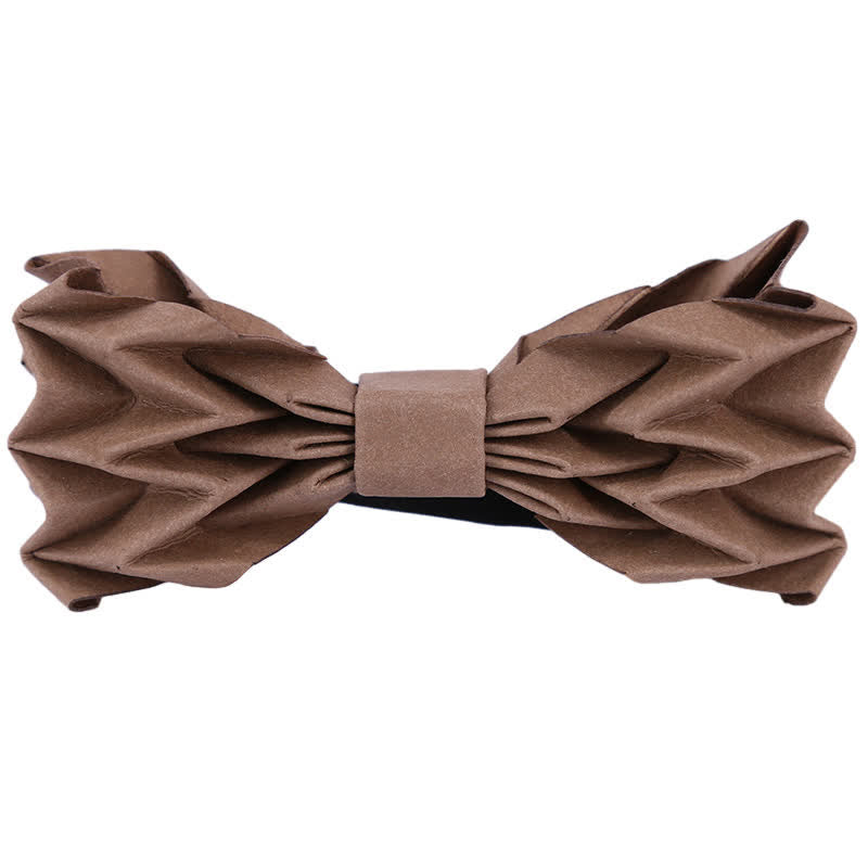 Men's Creative Environmental Kraft Paper Bow Tie