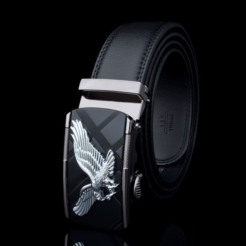 Men's Animal Eagle Automatic Buckle Leather Belt