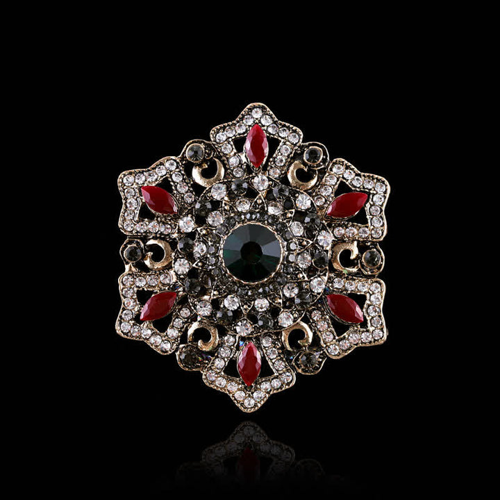 Women's Baroque Palace Crystal Brooch