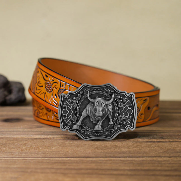 Men's DIY Matador Buckle Leather Belt