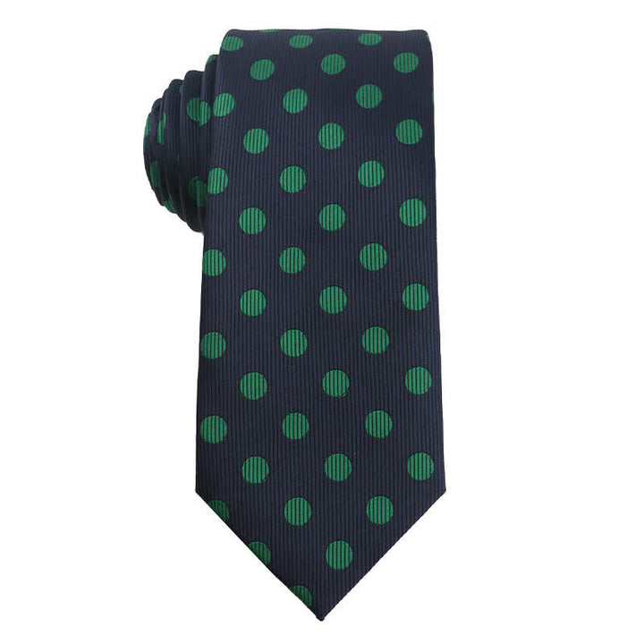 Men's Artsy Jasper Turquoise Series Necktie - Dots - image 7