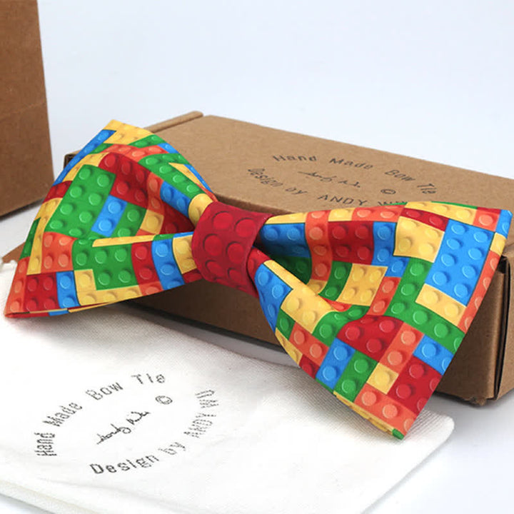 Men's Playful Toy Building Block Bow Tie