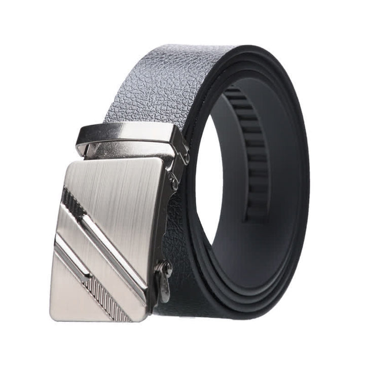 Men's Business Automatic Buckle Black Leather Belt