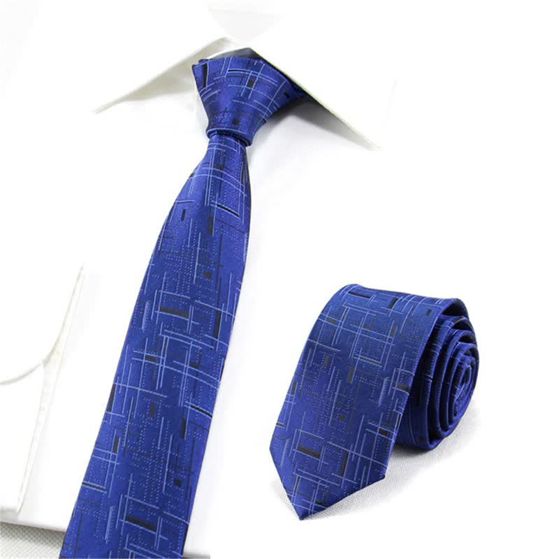 Men's Cool Modern Dazzeling Line Slim Necktie