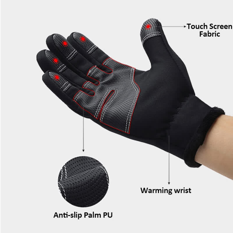 Outdoor Cycling Waterproof Zipper Tactical Gloves