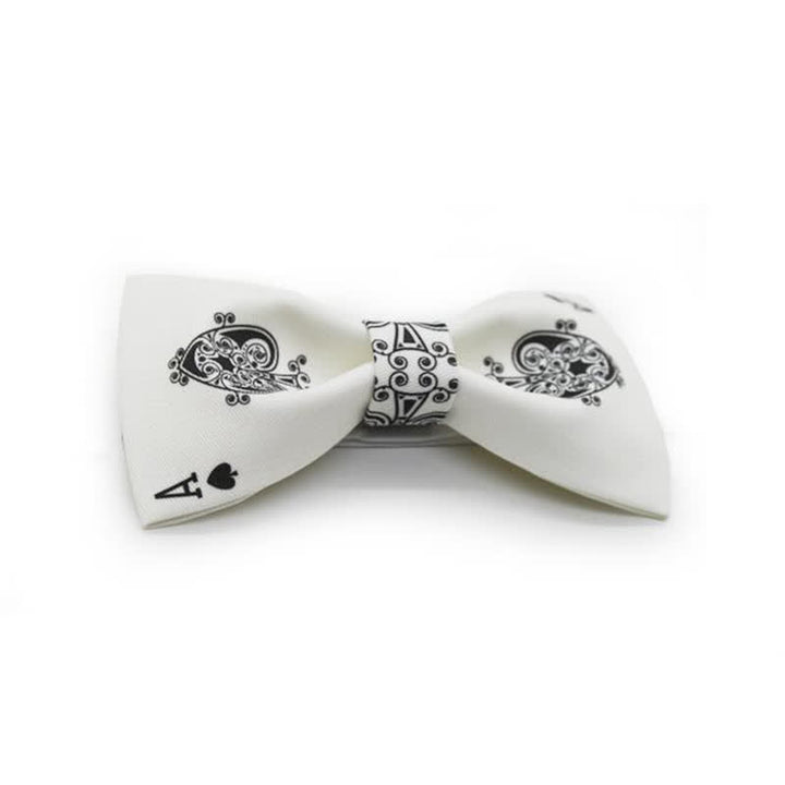 Men's Poker Ace of Spades Bow Tie