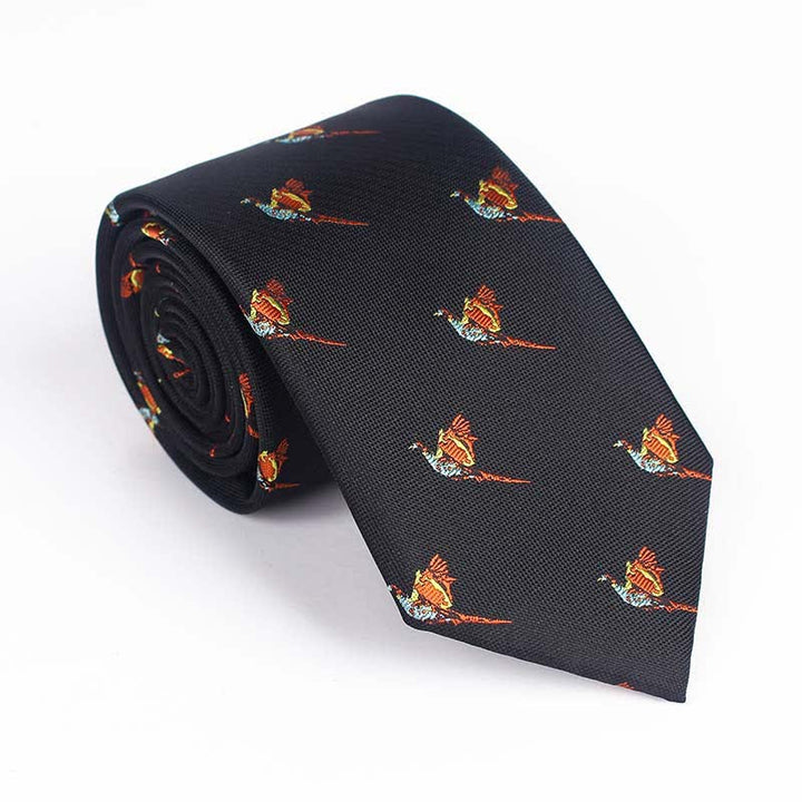 Men's Flying Bird Embroidered Necktie