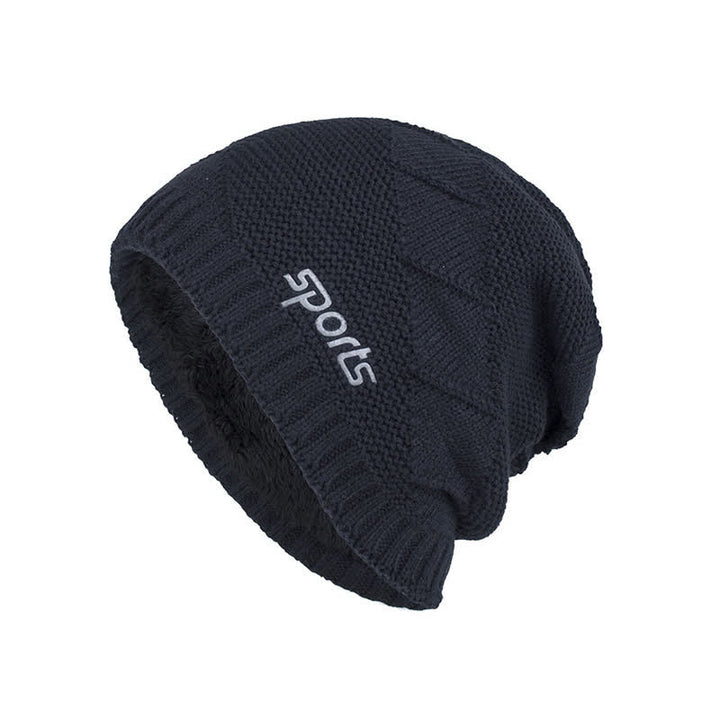 Casual Winter Solid Color Pile Knitted Hat