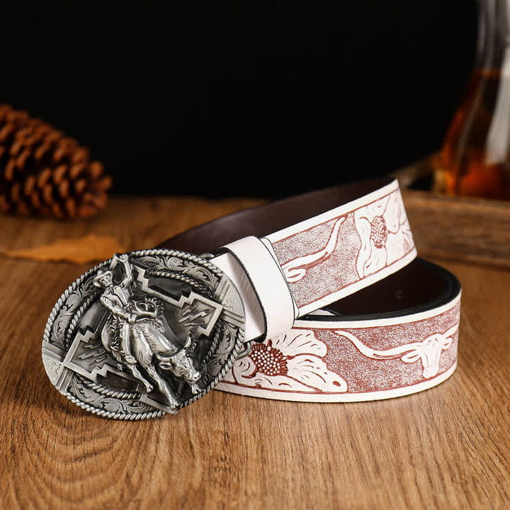 Men's Domineering Riding Bull Leather Belt