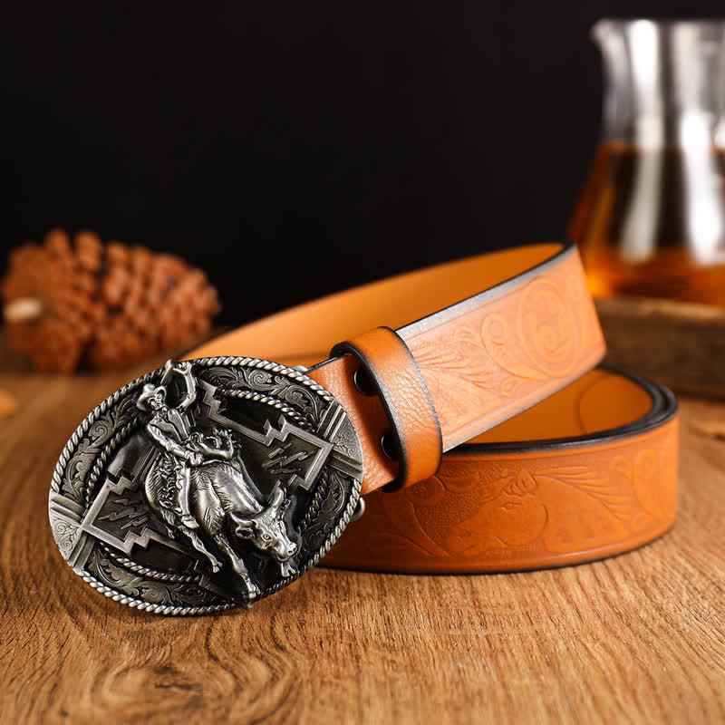 Men's Domineering Riding Bull Leather Belt