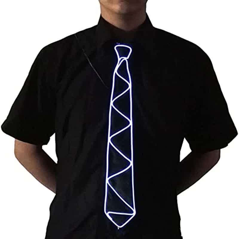 Cool Neon LED Strip Glowing Necktie