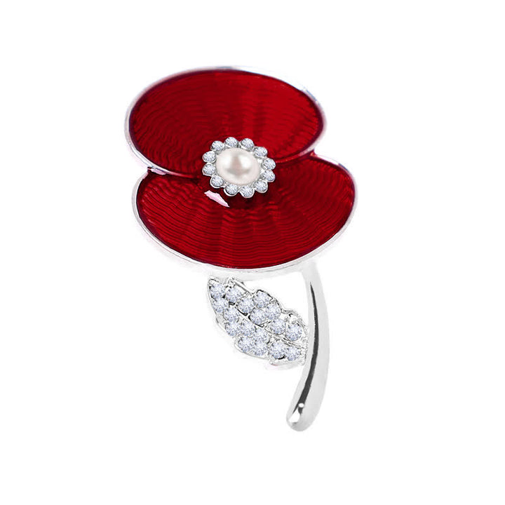 Women's Remembrance Day Poppy Brooch