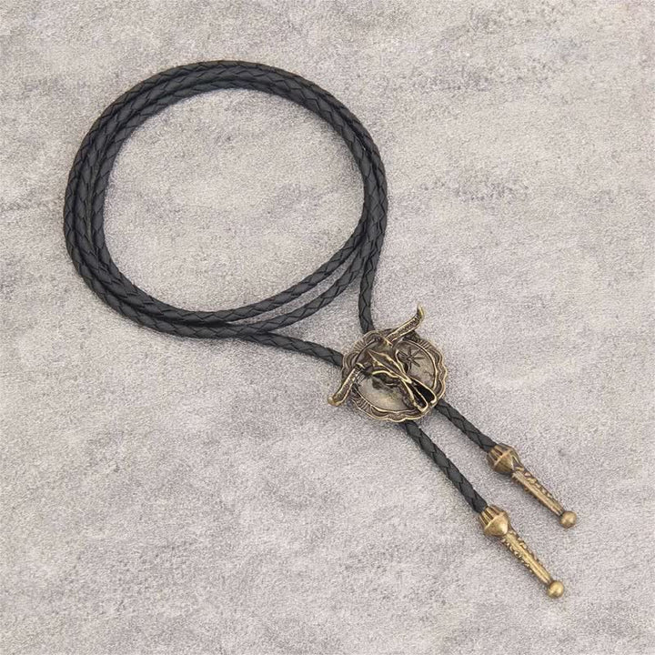 Wild Western Rodeo Bull Head Bolo Tie