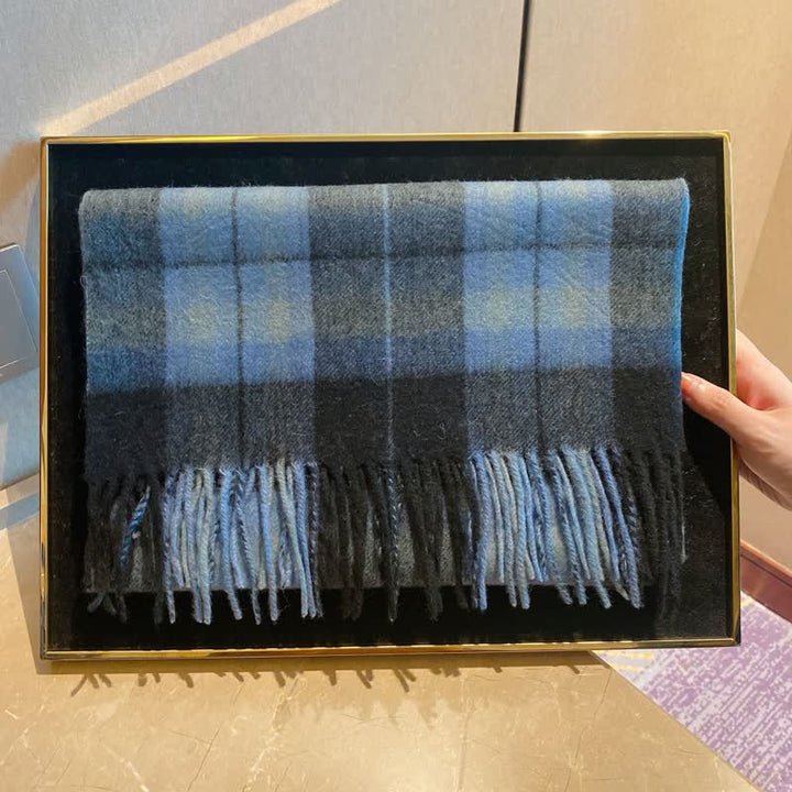 Unisex British Street Style Scotland Tartan Scarf