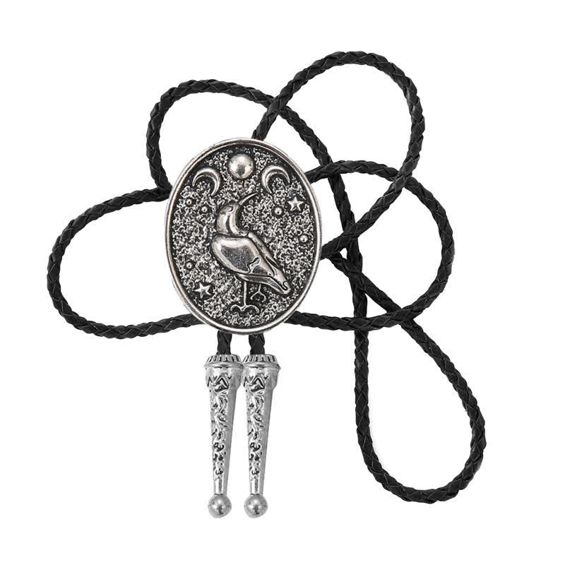 Simple Stars Moon Trendy Bird Bolo Tie