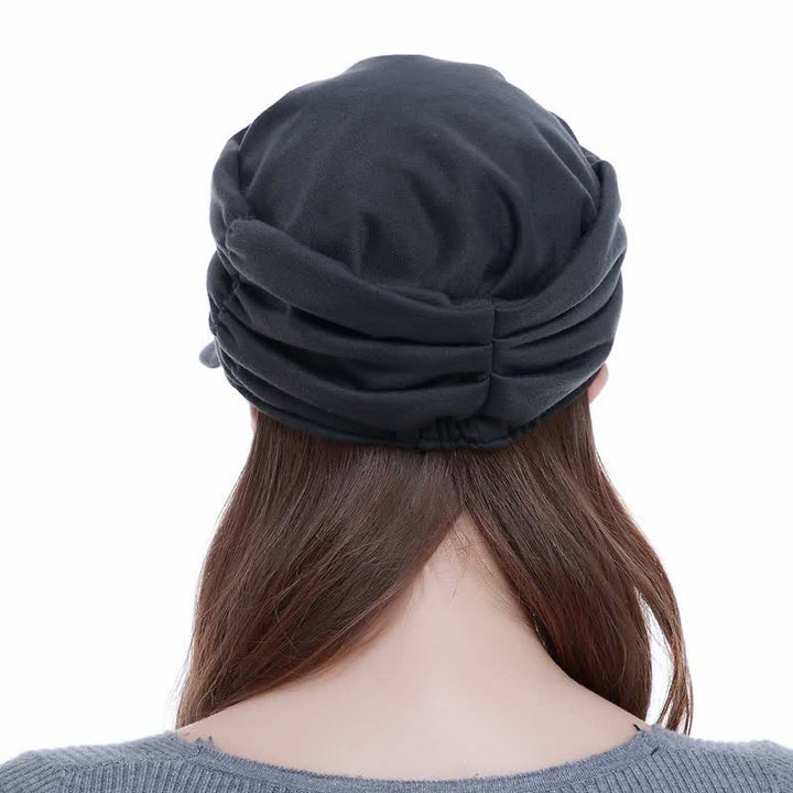 Women's Soft-Brimmed Hat Pleated Baseball Cap