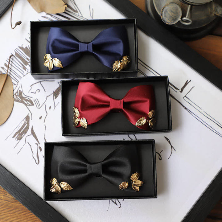 Men's Leaves Garden Wedding Bow Tie