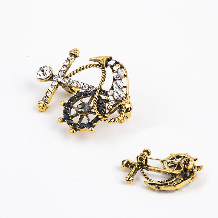 Men's Helmsman Navy Anchor Brooch - image 7