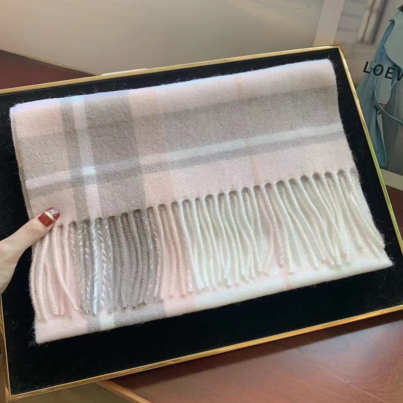 Unisex Lamb Edinburgh Big Warm Plaid Scarf - #21 - image 39