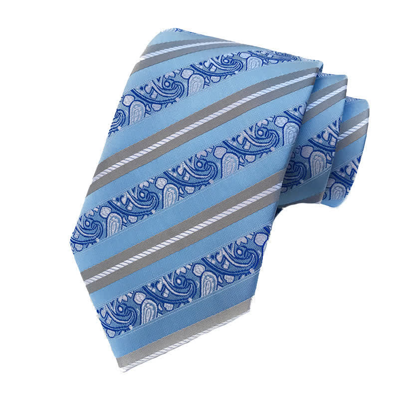 Men's Mix Paisley Striped Necktie