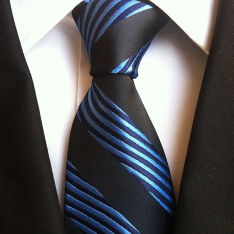 Men's Classy Colorful Striped Necktie