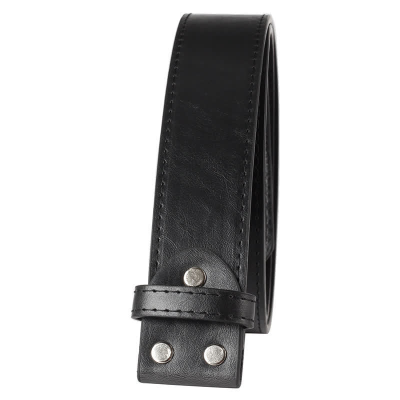 Men's DIY Alphabet Initial Letter Buckle Leather Belt