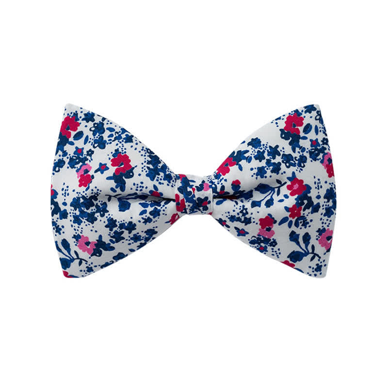 Men's Graphic Floral Wedding Bow Tie