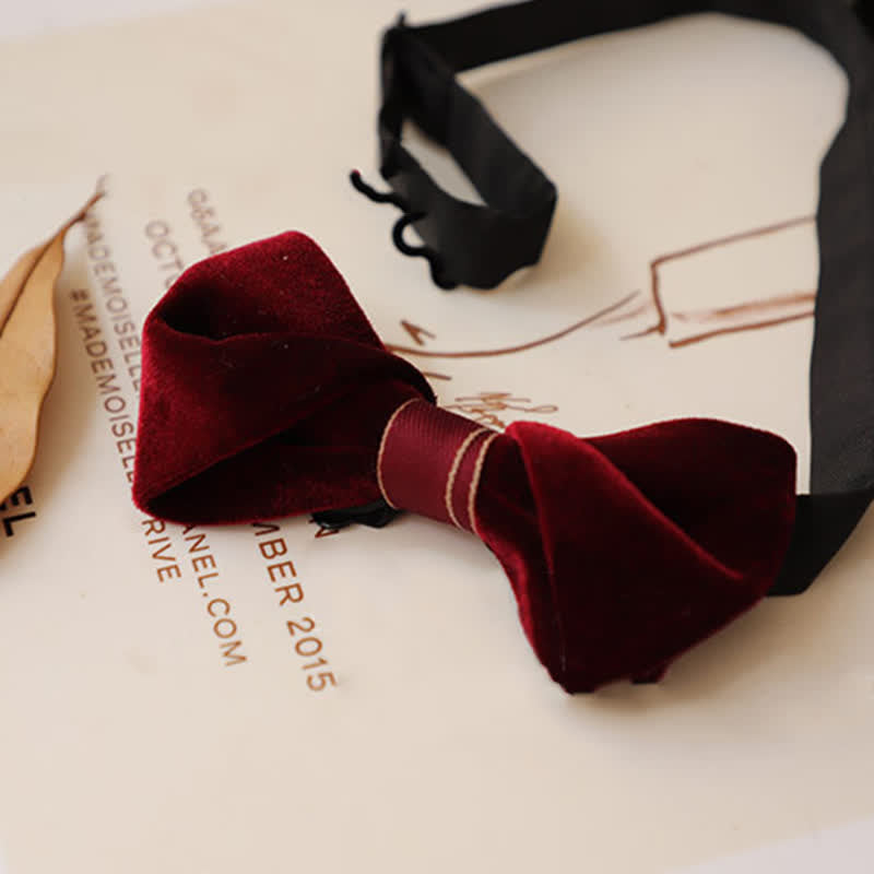 Men's Advanced Velvet Twist Bow Tie