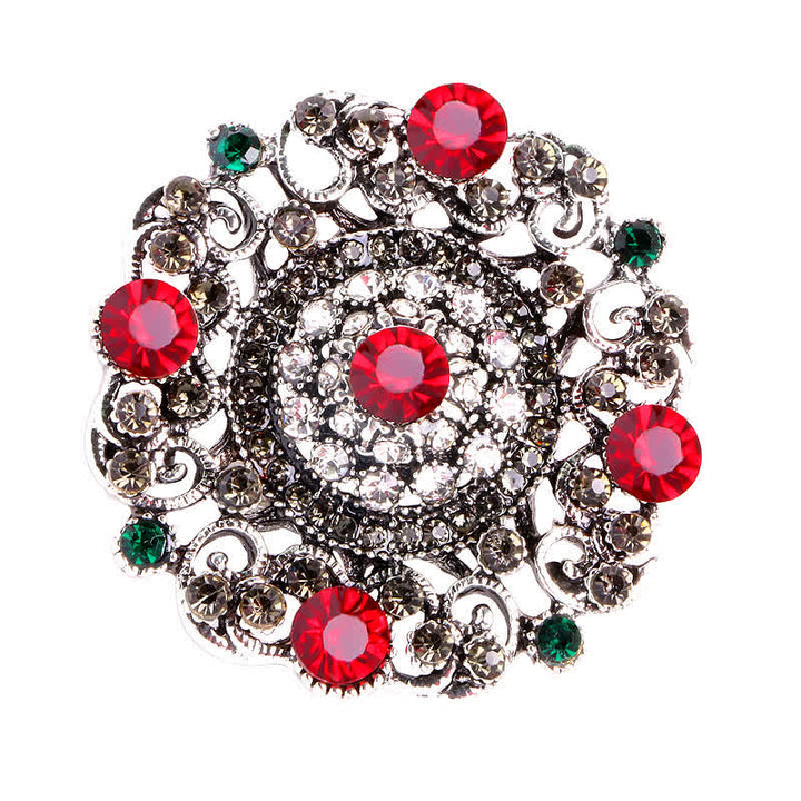 Women's Baroque Court Hollow Flower Brooch