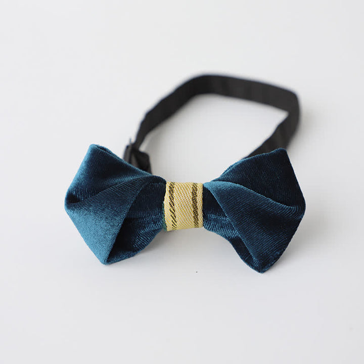 Men's Simple Twisting Velvet Bow Tie