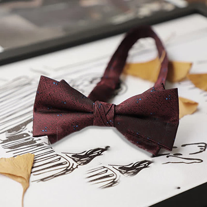 Men's Burgundy Series Gentleman Bow Tie