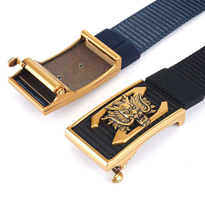 Men's Z Letter Mighty Dragon Nylon Belt