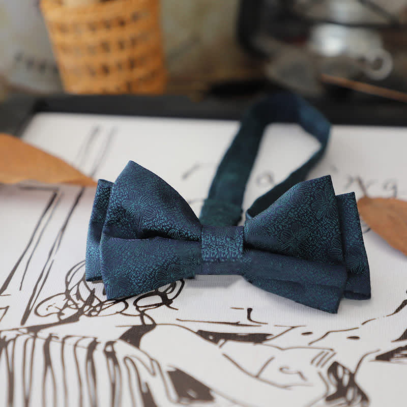 Men's Stylish Striped Dots Bow Tie