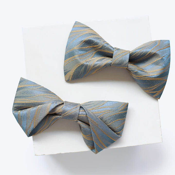 Men's Grayish Blue Spring Breeze Bow Tie