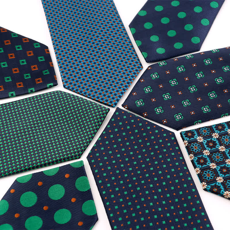 Men's Artsy Jasper Turquoise Series Necktie - image 1