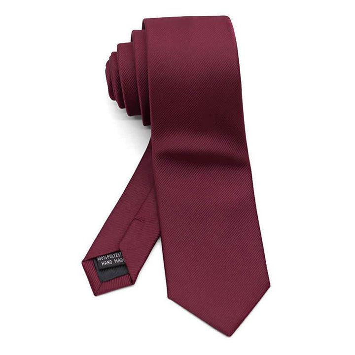 Men's Solid Color Formal Slim Necktie