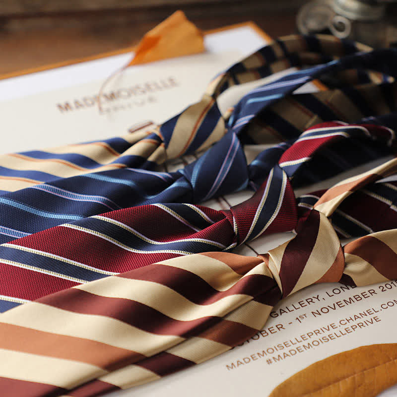 Men's Classical Daily Office Striped Necktie - image 2