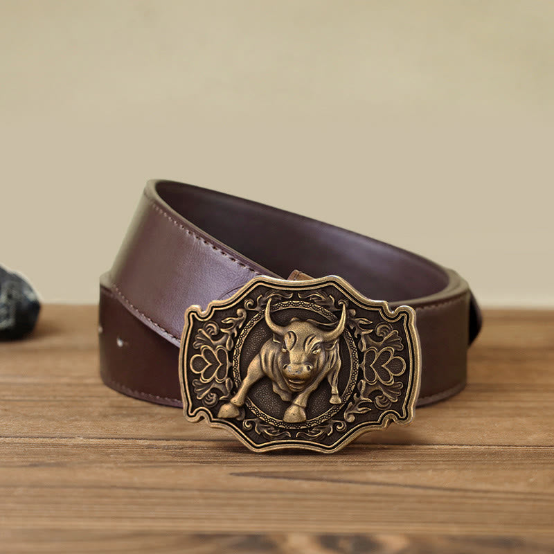 Men's DIY Matador Buckle Leather Belt