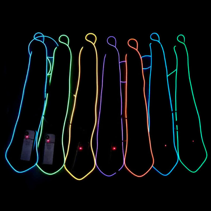 Funny Neon LED Colorful Glowing Necktie