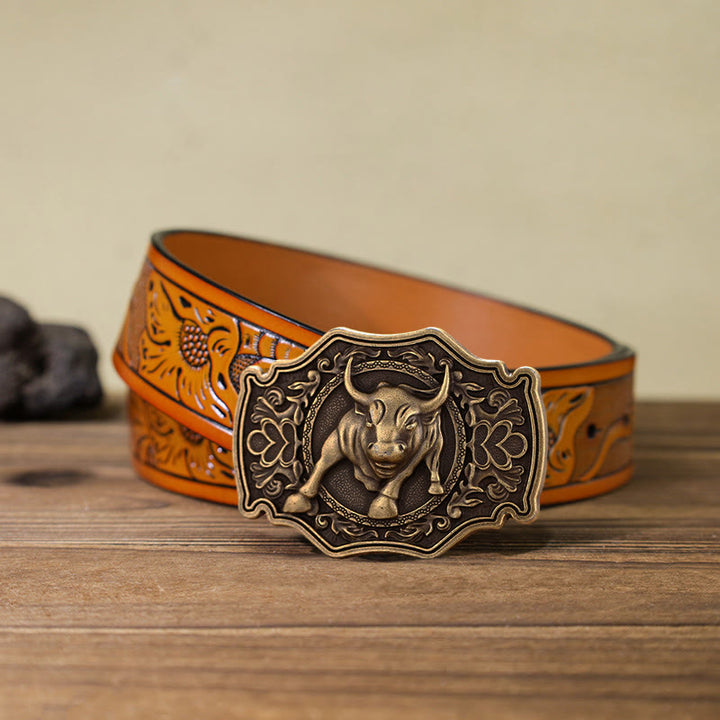 Men's DIY Matador Buckle Leather Belt