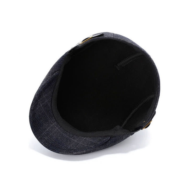 Artist Polar Fleece Plaid Flat Cap Beret - image 5