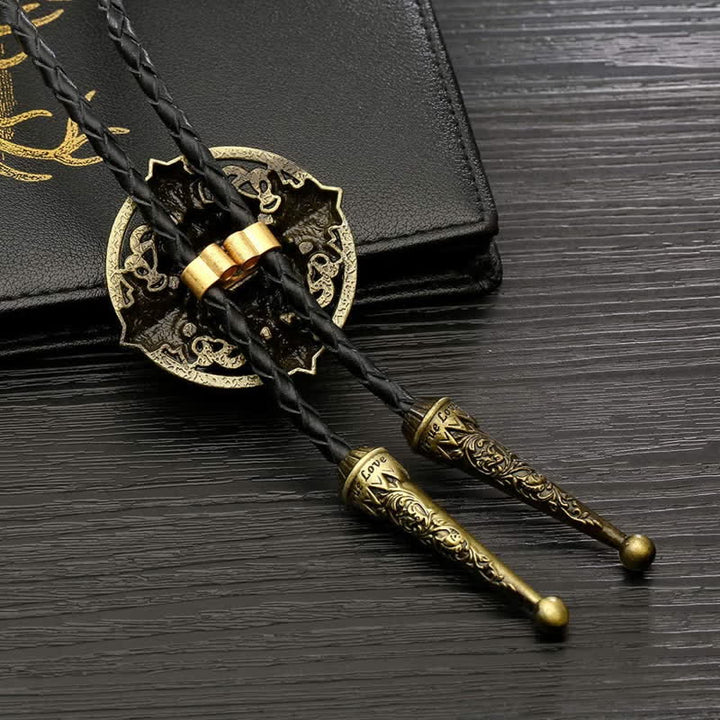 Novelty Animal Shape Howling Lion Bolo Tie