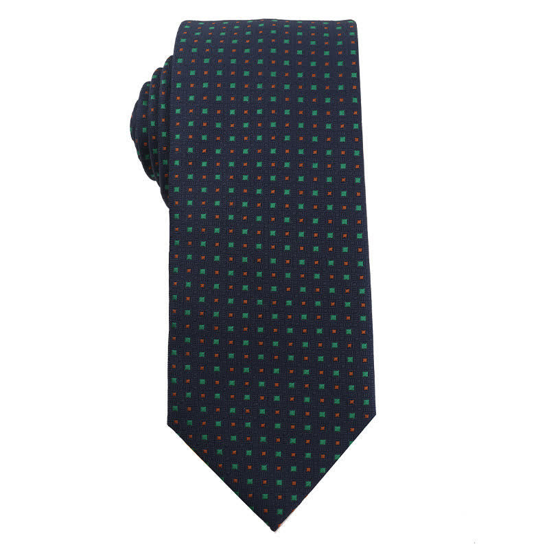 Men's Artsy Jasper Turquoise Series Necktie - Check - image 4