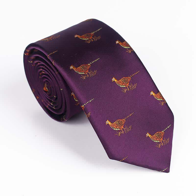 Men's Flying Bird Embroidered Necktie