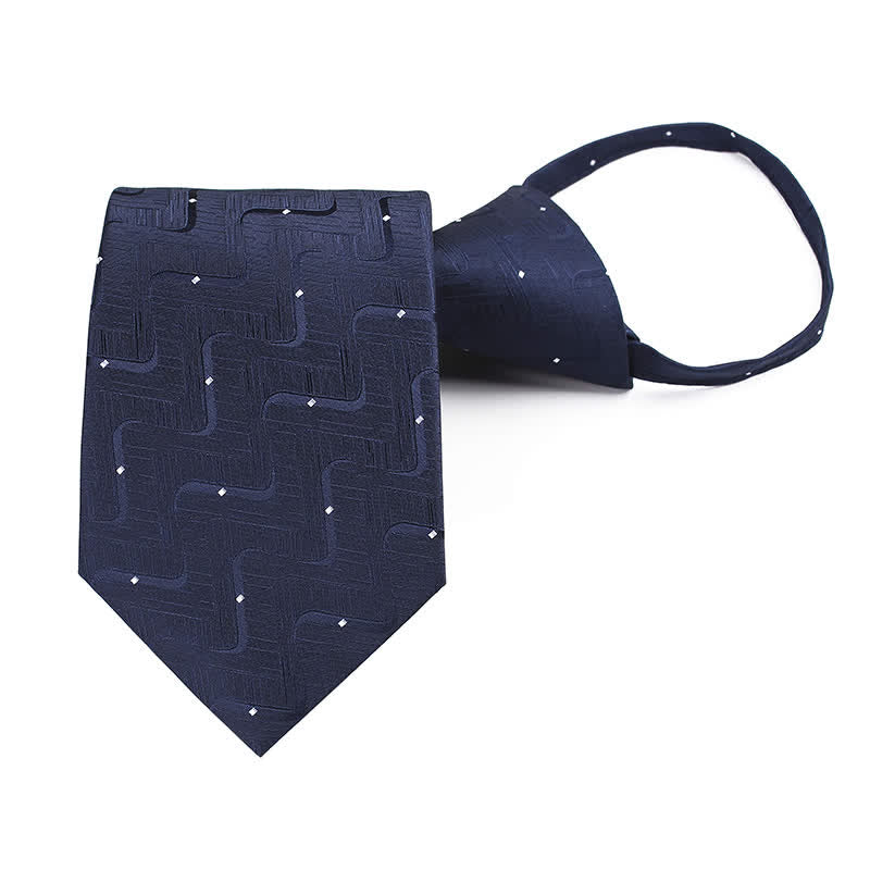 Men's Distant Galaxy Zipper Necktie - Blue - image 4