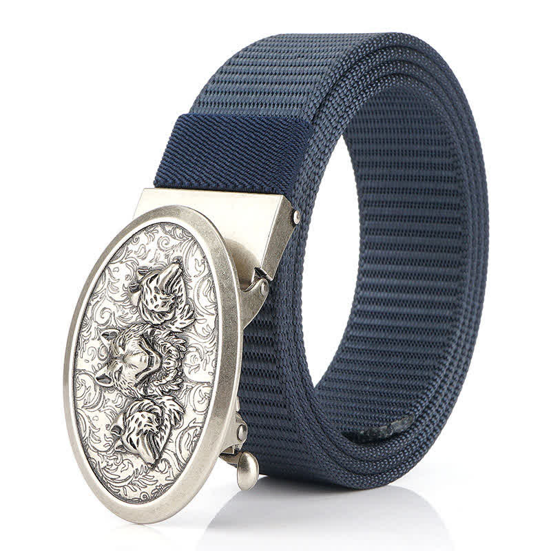 Men's Hungry Wolves Simple Nylon Belt